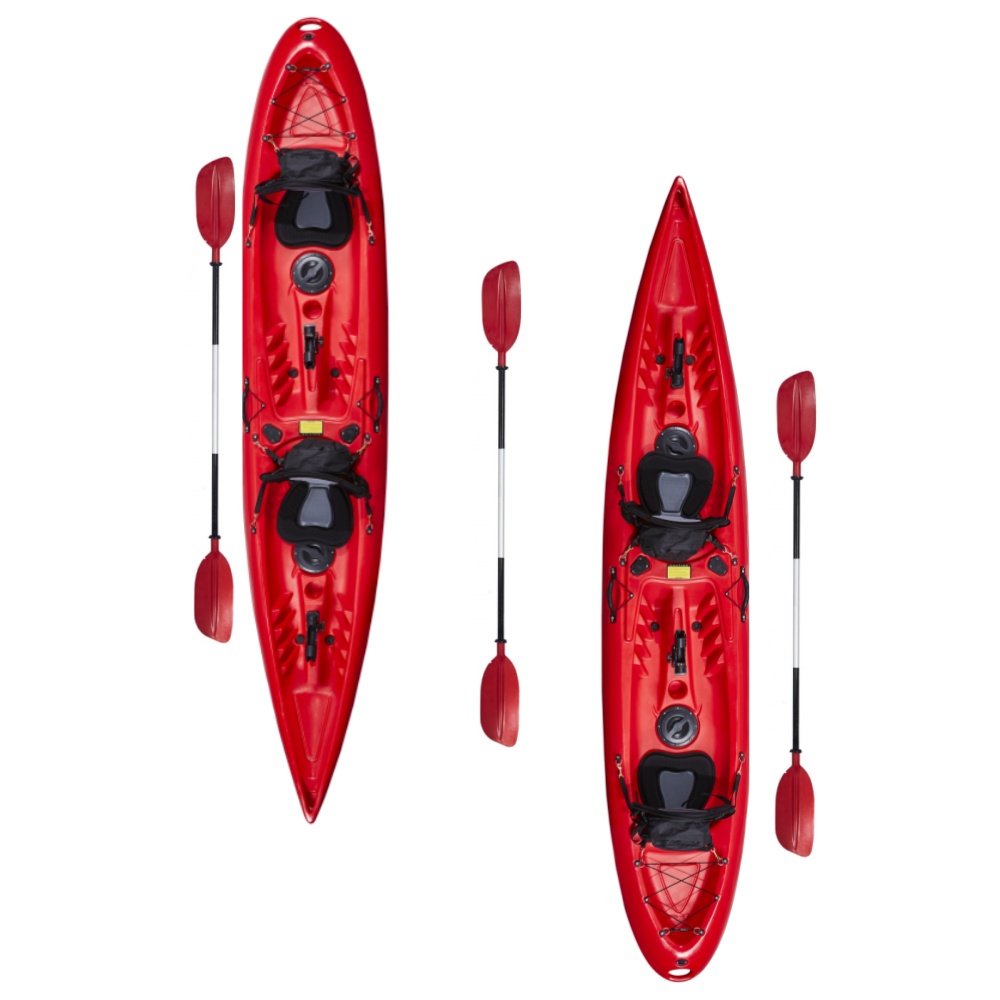 Fishing Kayak Pedal Drive - 3,9m Doppelsitzer Rotationsgeformtes Kunststoff-Kajak für Fluss-