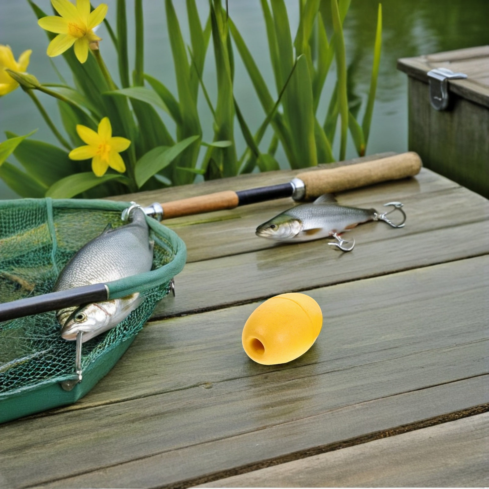 Fishing Kayak Anchor - 8 Stück Yacht-Schwimmbojen, Hochsichtbare Ovale Bojen